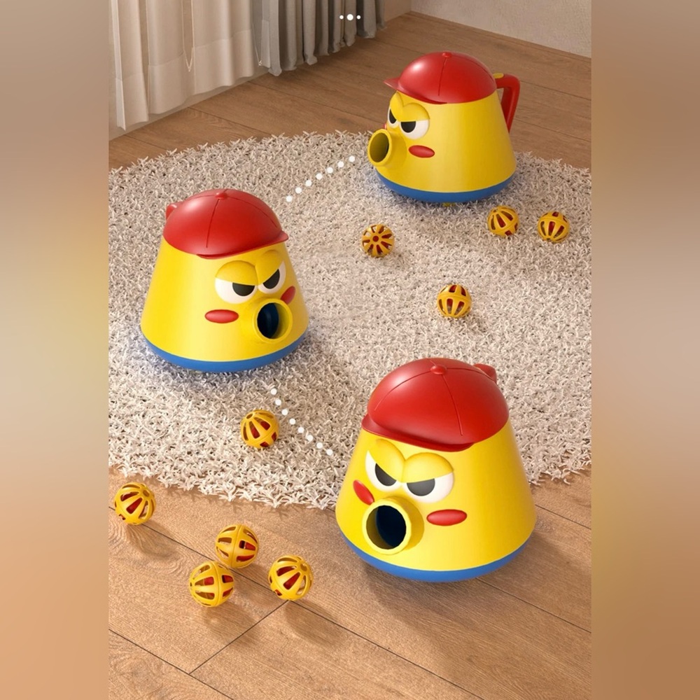 Colorful Kids Toy - Automatic Rotating Ball Launcher